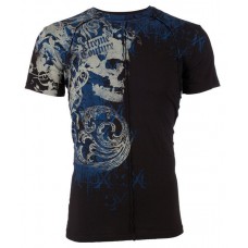 Xtreme Couture AFFLICTION Men T-Shirt PLASTERED Skull